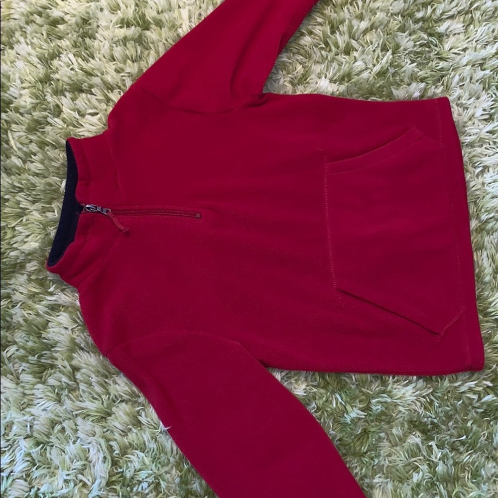 red boys hoodie